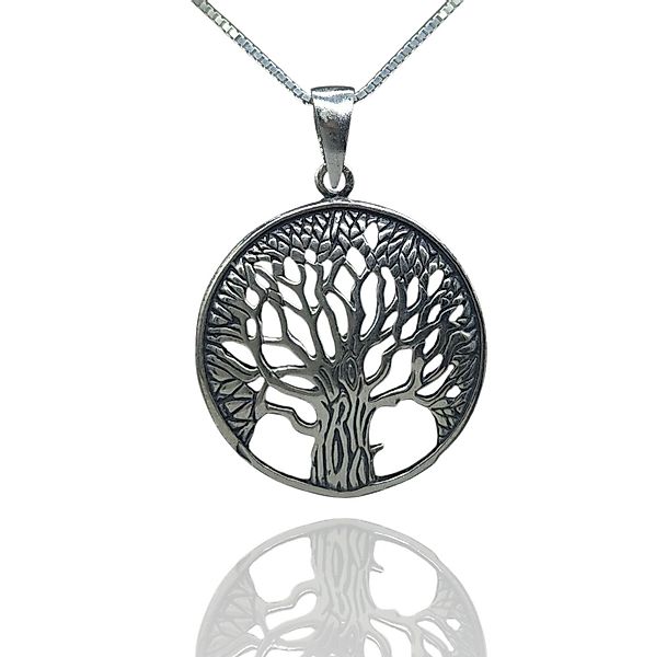 NAHLE Kette mit Anhänger Silber Lebensbaum Kette Baum des Lebens Schmuck Ge günstig online kaufen