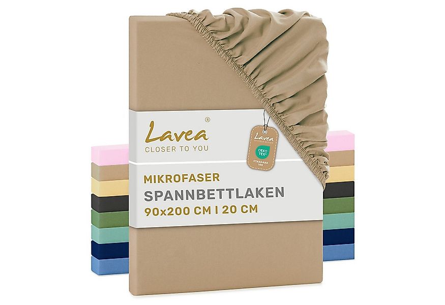 Lavea Spannbettlaken Bettlaken, Spannlaken Mikrofaser, (1 Stück), kühlend & günstig online kaufen