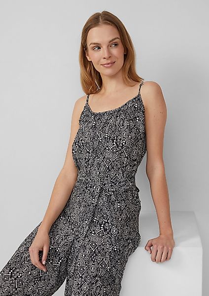 s.Oliver Overall Jumpsuit aus strukturiertem Viskosemix günstig online kaufen