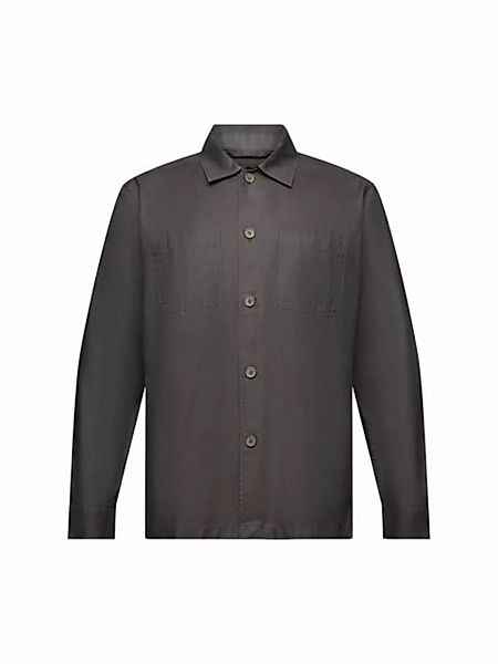 Esprit Langarmhemd Button-Down-Hemd aus Twill günstig online kaufen