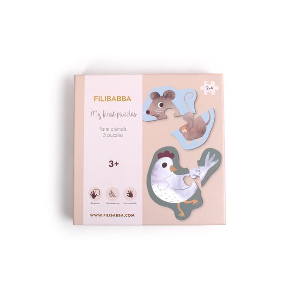 FILIBABBA Puzzle Mein erstes Puzzle: Tierwelten günstig online kaufen