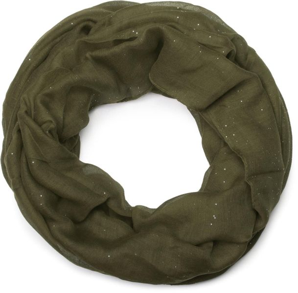 styleBREAKER Loop Loop mit Glitzer unifarben, günstig online kaufen