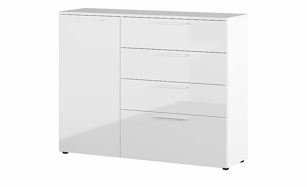 uno Sideboard  Glossy ¦ weiß ¦ Maße (cm): B: 135 H: 107 T: 40 Kommoden & Si günstig online kaufen