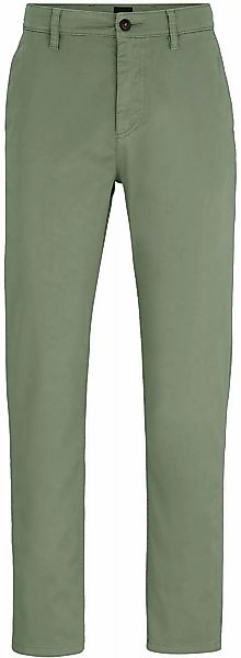 BOSS Satin Chino Grün - Größe W 34 - L 34 günstig online kaufen