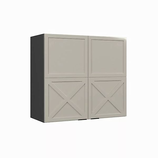 Vicco Glashängeschrank Fame-Line, GrauBeige/Anthrazit, 80 cm günstig online kaufen