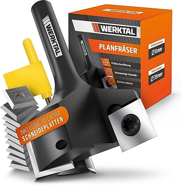 Werktal Schaftfräser [39mm Durchmesser] für Oberfräse 8mm & CNC Fräse, Hoch günstig online kaufen