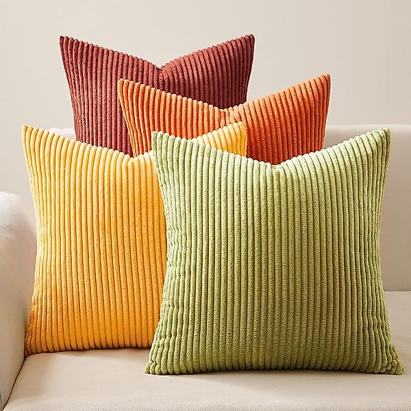 Topfinel Kissenbezüge 4er Set Kordsamt, flauschig günstig online kaufen