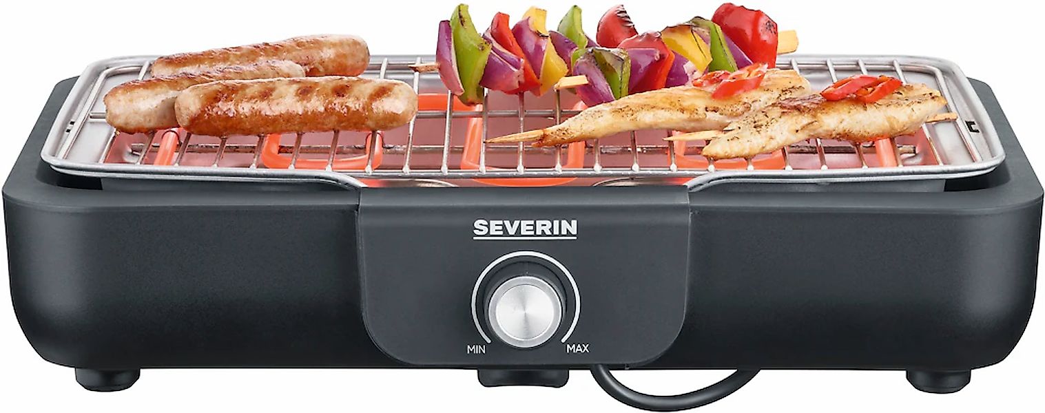 Severin Tischgrill "PG 8554 mit Grillrost" 2300 W Schnelle Aufheizzeiten be günstig online kaufen