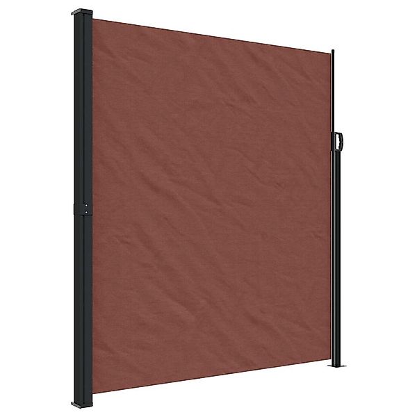furnicato Seitenmarkise Ausziehbar Braun 220x500 cm günstig online kaufen