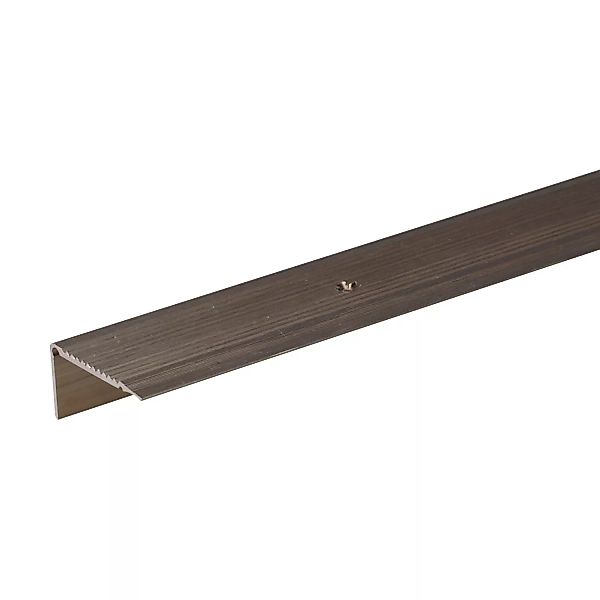 Treppenkantenprofil Aluminium 23 mm x 45 mm x 2.000 mm Bronze günstig online kaufen