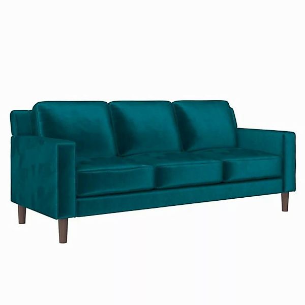 loft24 Sofa Brynn, Couch, 3-Sitzer, Bezug in Samtoptik, Breite 193 cm günstig online kaufen