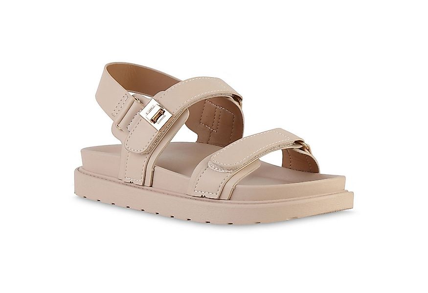 VAN HILL 841724 Sandale Damen Komfort Sandalen Bequeme Plateau Profil-Sohle günstig online kaufen