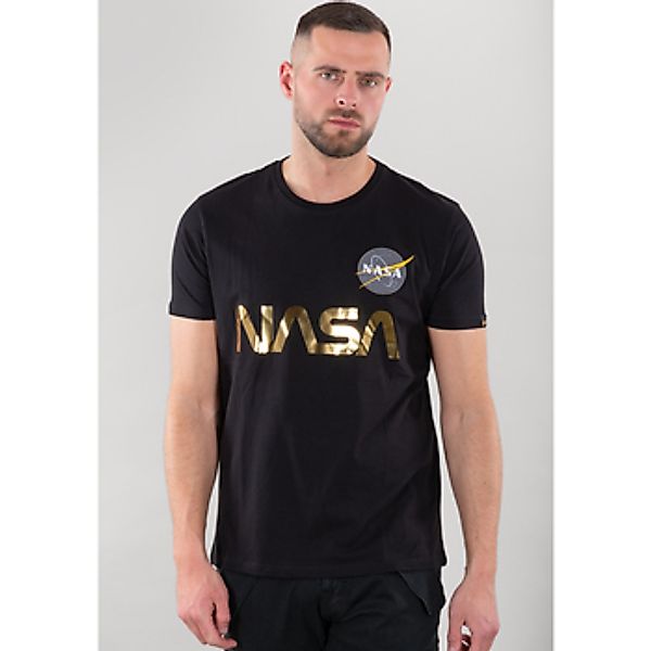 Alpha  T-Shirt NASA Reflective T - black/gold günstig online kaufen
