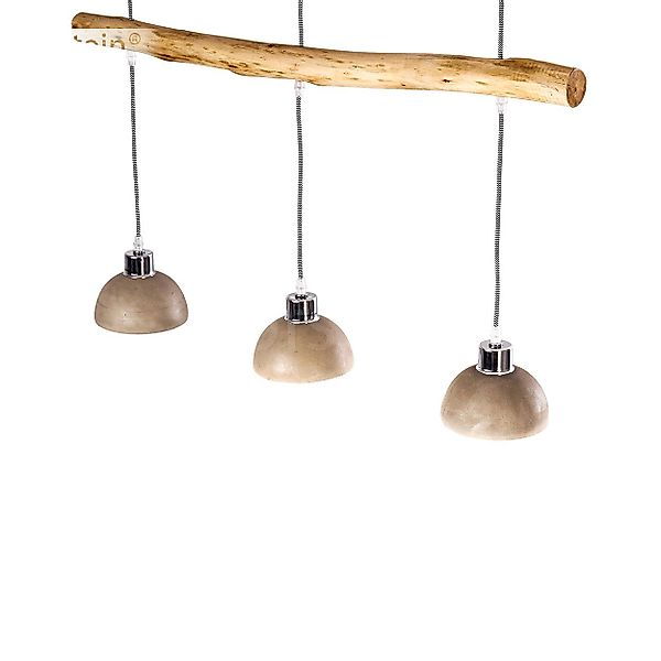 hofstein Pendelleuchte »Oliero« Hängelampe aus Holz/Beton günstig online kaufen