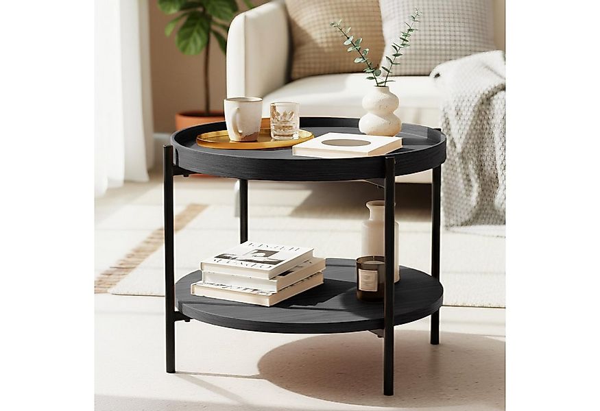 CLP Couchtisch Corbitan, Holztisch, pulverbeschichtetes Metall günstig online kaufen