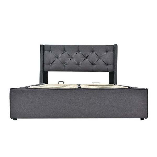 Gotagee Polsterbett Doppelbett 160x200cm Metallrahmen Stauraum Jugendbett E günstig online kaufen