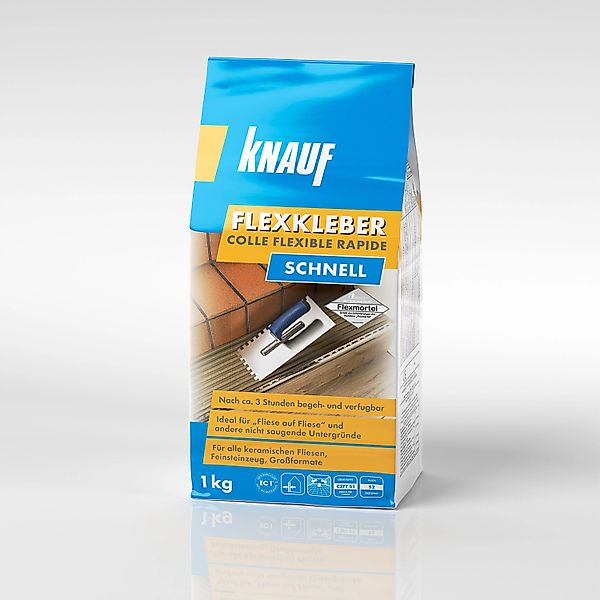 KNAUF Fliesenkleber Knauf Flexkleber Schnell 1 kg günstig online kaufen