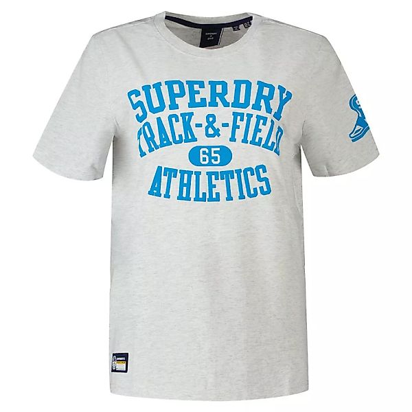 Superdry T&f Kurzarm T-shirt S Glacier Grey Marl günstig online kaufen