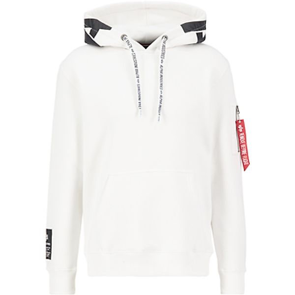 Alpha Industries  Sweatshirt Alpha Hoodie - white/black günstig online kaufen