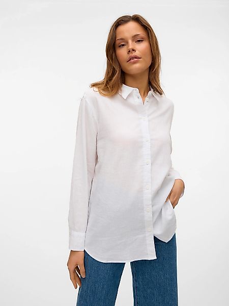 Vero Moda Hemdbluse VMLINN LINEN LS günstig online kaufen