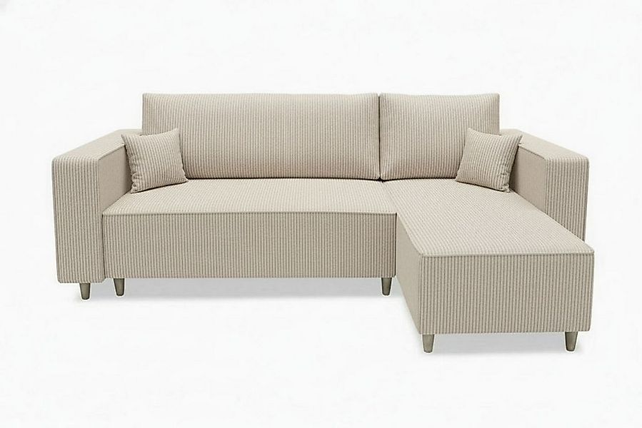 MARPUR Ecksofa RIO, Cordstoff, Bettfunktion und Bettkasten günstig online kaufen