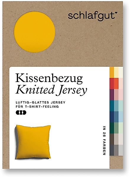 Schlafgut Kissenbezug Knitted Jersey aus Bio-Baumwolle günstig online kaufen