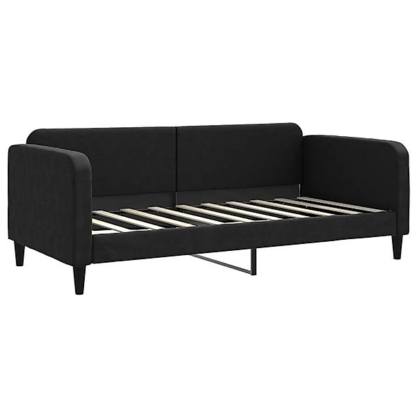 vidaXL Bett, Tagesbett Schwarz 90x190 cm Stoff günstig online kaufen