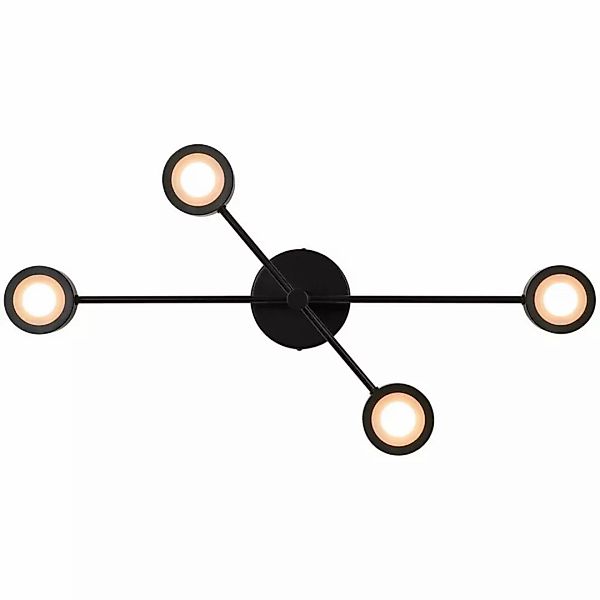 LED Deckenleuchte Clyde Flex 4-Rail in Schwarz 4x 3,5W günstig online kaufen
