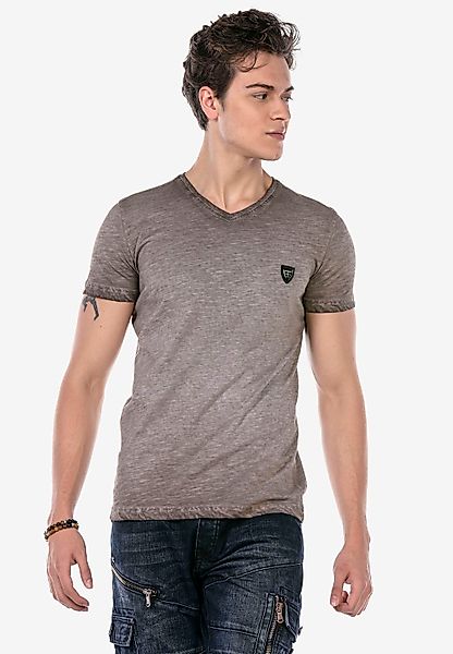 Cipo & Baxx T-Shirt "CT647", in melierterm Design günstig online kaufen