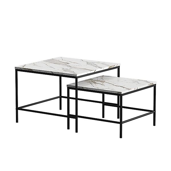 Vicco Couchtisch Ramio, Weiß/Schwarz, 60 x günstig online kaufen