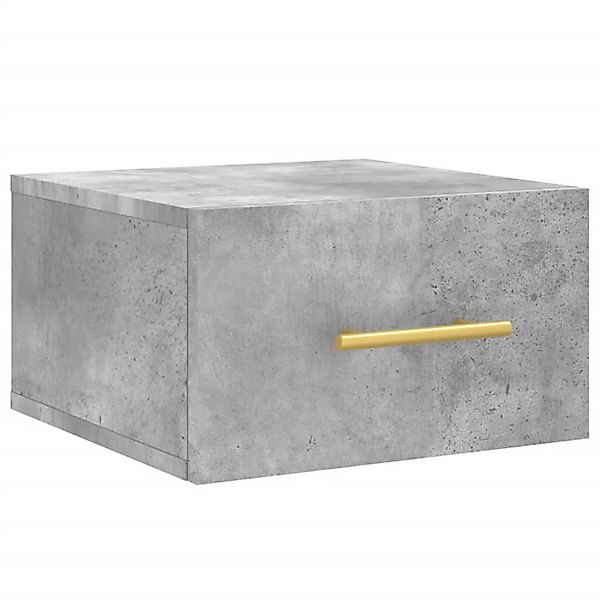 vidaXL Wand-Nachttisch Betongrau 35x35x20 cm Modell 2 günstig online kaufen