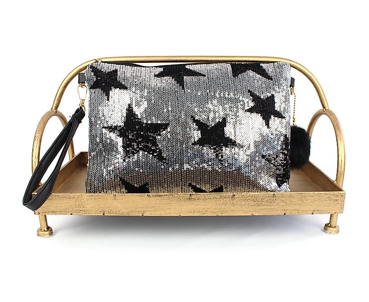 ZEBRO Clutch Pailletten-Clutch günstig online kaufen