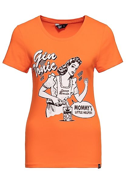 QueenKerosin Print-Shirt Gin Tonic (1-tlg) mit günstig online kaufen