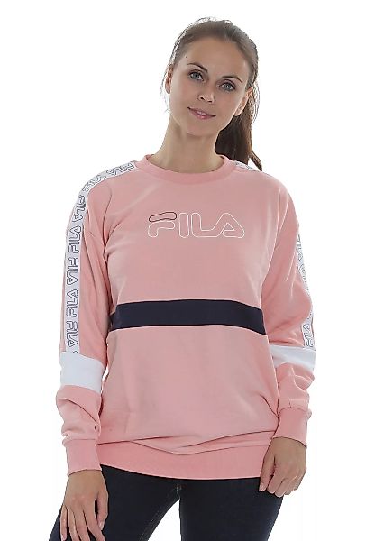 Fila Sweater Damen JACKI TAPED CREW SWEAT 683282 B054 Coral Cloud-Bright Wh günstig online kaufen