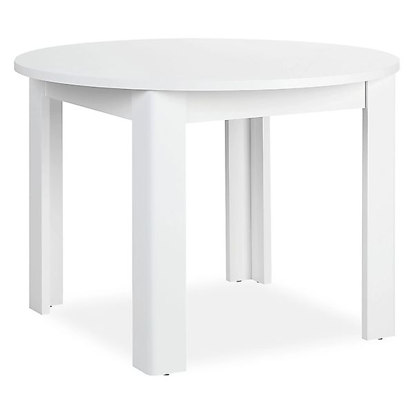 Homestyle4u Esstisch Rund 106 cm Weiß 2790 günstig online kaufen