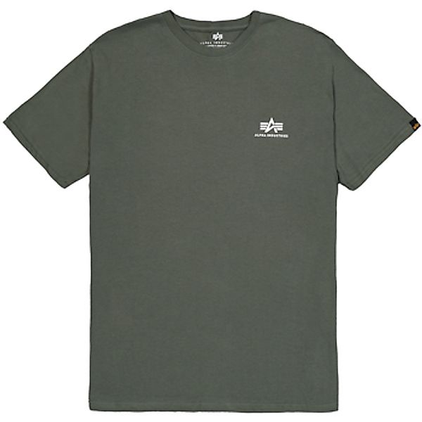Alpha Industries  T-Shirts & Poloshirts Basic T Small Logo - dark olive günstig online kaufen
