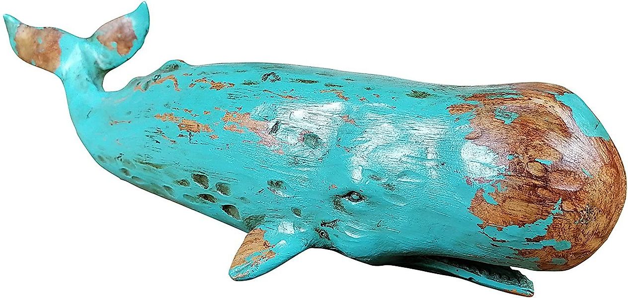 MichaelNoll Dekofigur Wal Dekofigur Polyresin Holz-Optik günstig online kaufen