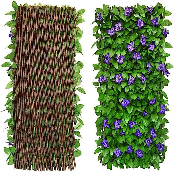 Coonoor Weidenzaun Erweiterbarer Zaun mit Künstlichen Blättern - Sichtschut günstig online kaufen