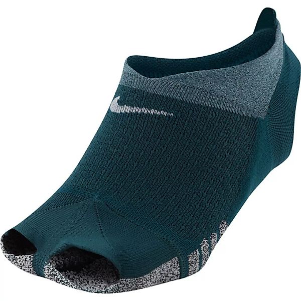 Nike Grip Studio Toeless Footie Socken EU 36-38 Dark Teal / White günstig online kaufen