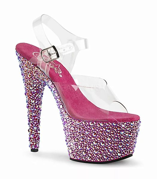 Pleaser Plateau Sandaletten BEJEWELED-708MS Pink (Schuhgröße: EUR 37) günstig online kaufen