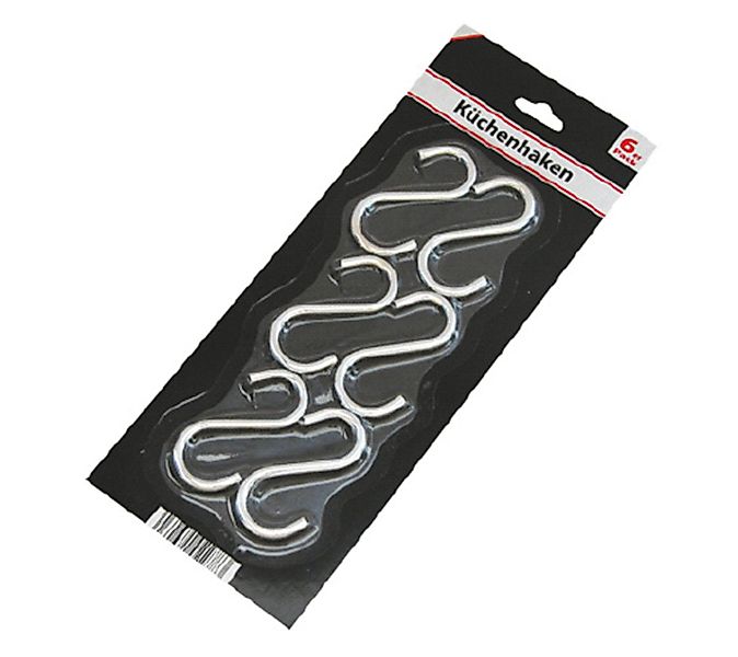 Global Partner S-Haken Küchenhaken, 6er Pack, günstig online kaufen