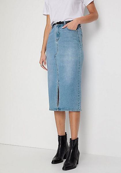 HECHTER PARIS Midirock mit Schlitz vorne günstig online kaufen