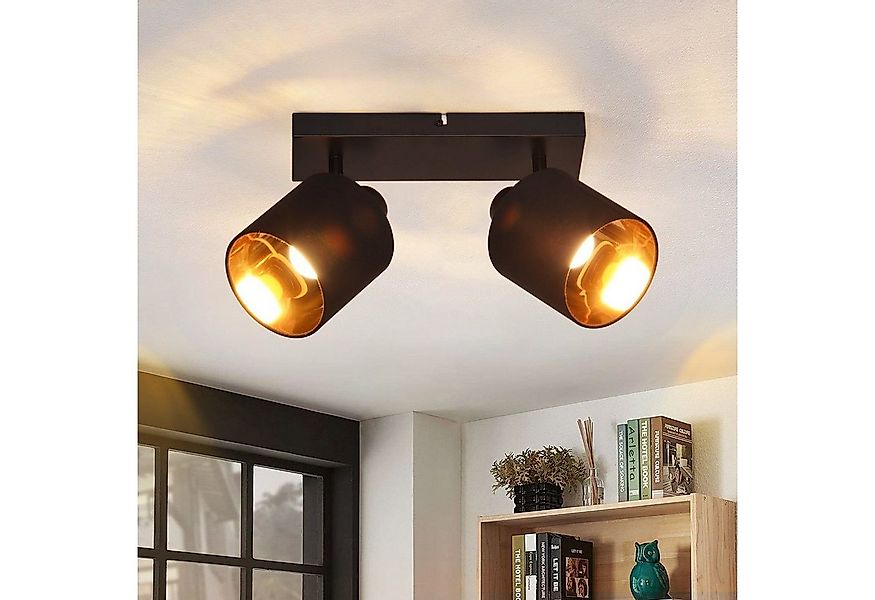 ZMH Deckenstrahler Deckenleuchte Vintage Schwenkbar 350° E14 Wohnzimmer, Au günstig online kaufen