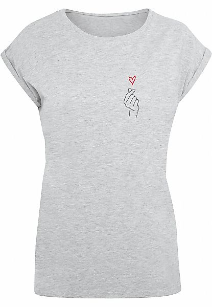 Merchcode T-Shirt "Merchcode Damen Ladies K Heart Extended Shoulder Tee", ( günstig online kaufen