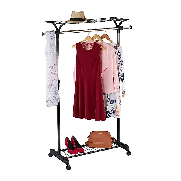 relaxdays Kleiderständer 2 Ablage günstig online kaufen