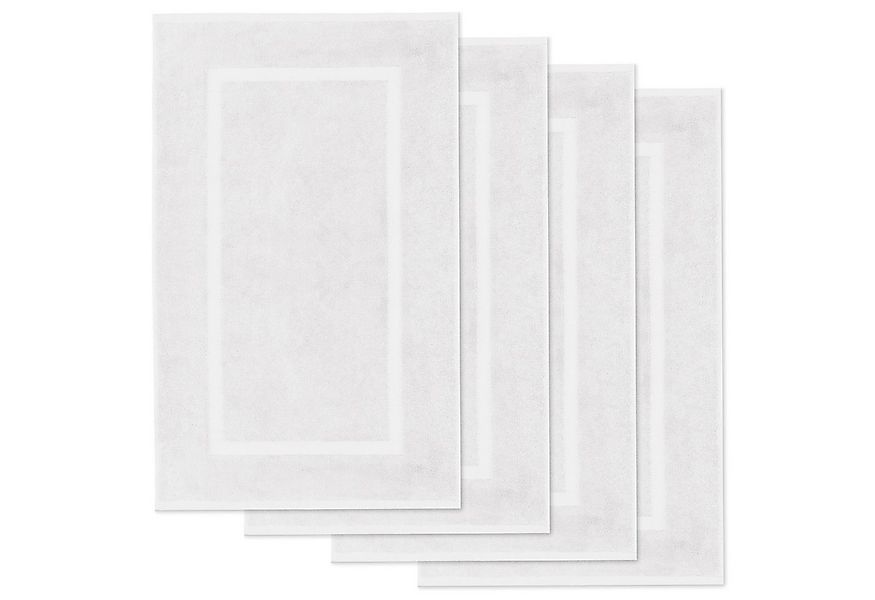 Lavea Badematte 4er Set Elena-Frottierserie 50x80 cm, 100% Baumwolle, 500 g günstig online kaufen