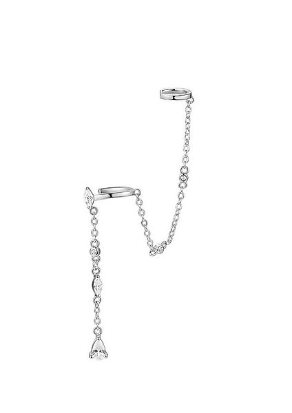 Hey Happiness Single-Ohrmuschel Ear Cuff Kettchen Ohrring 18K Gold, 925 Sil günstig online kaufen