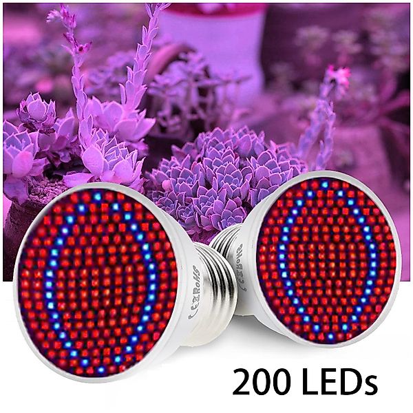 MUPOO Pflanzenlampe LED Pflanzenwachstum-Glühbirne,Grow light( Rot,Blau,UV, günstig online kaufen