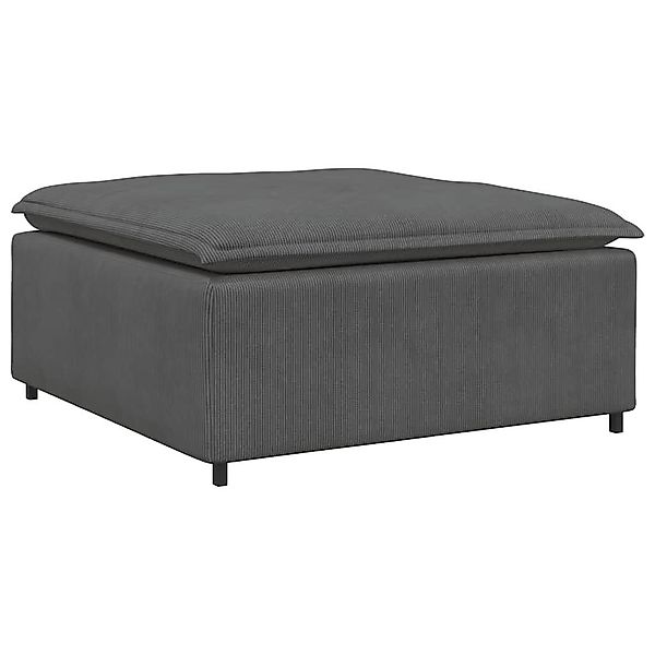 vidaXL Sofaelement Modulares Sofa Fußhocker-Modul Dunkelgrau günstig online kaufen