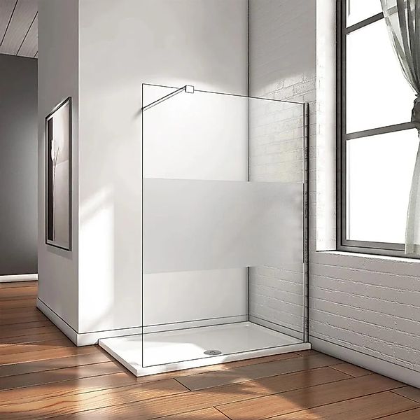 Aloni Walk In Dusche Begehbare Duschwand Glas Duschabtrennung Duschtrennwan günstig online kaufen